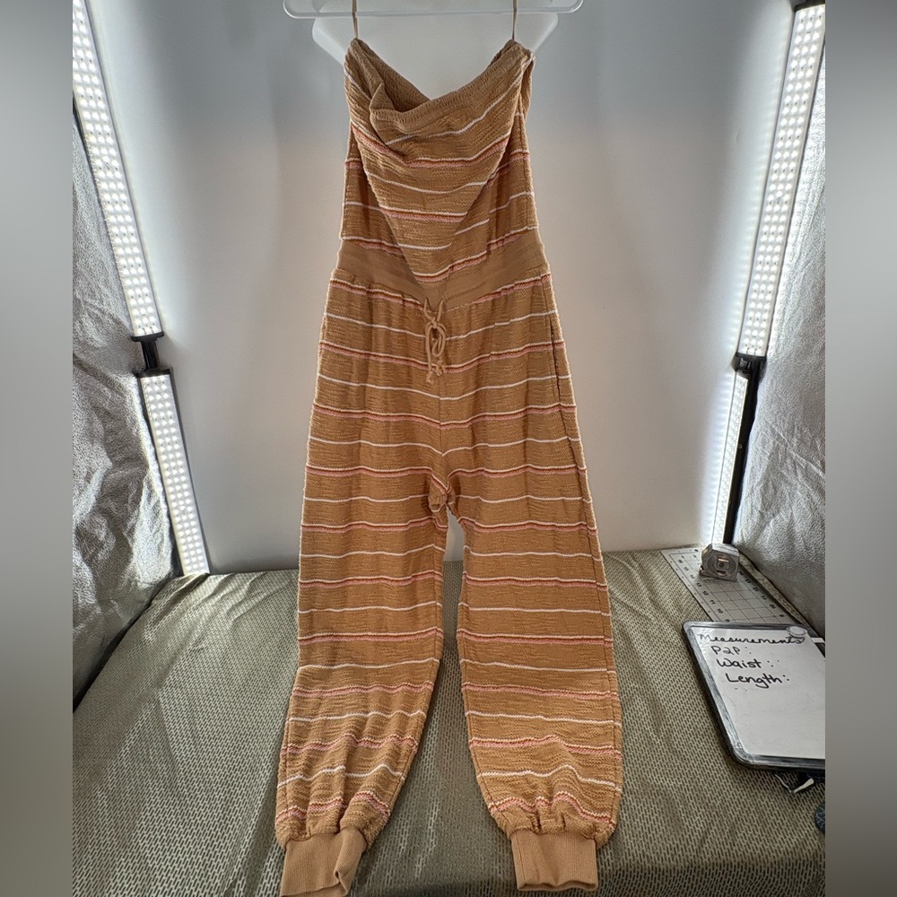 L*Space North Shore Strapless Jumpsuit Sunset Stripe Size XL L Space